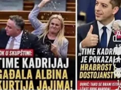VV-ja përhap një ballinë të rreme për Time Kadrijajn, kinse deputetja e AAK-së u lavdërua nga Gjuriç